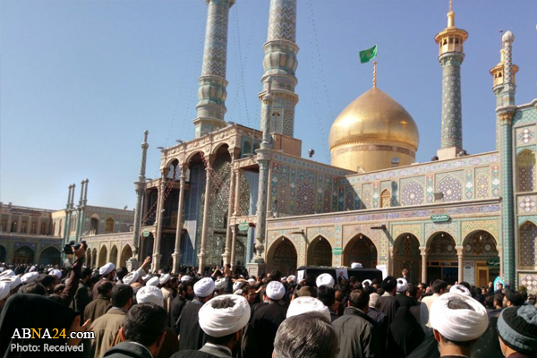 تشییع باشکوه پیکر مرحوم آیت الله مؤمن + تصاویر