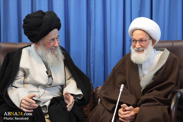 شیخ عیسی قاسم با آیت الله علوی گرگانی دیدار کرد + عکس