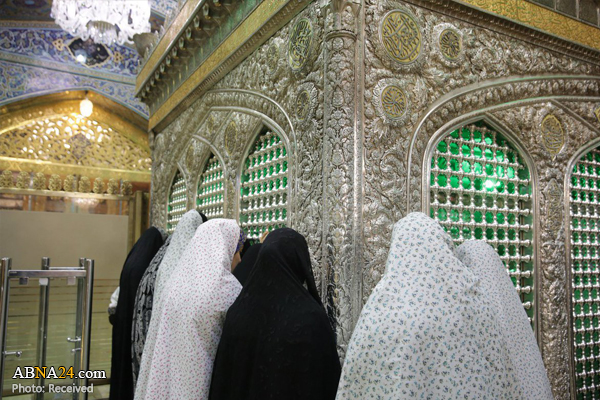 دختران شین‌آبادی به حرم امام رضا(ع) مشرف شدند + عکس
