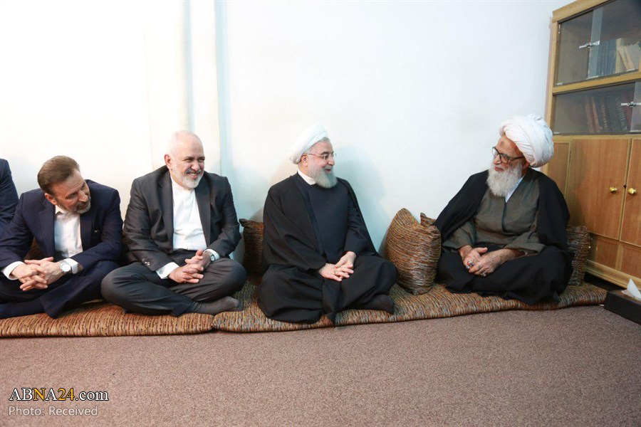 دکتر روحانی با آیت الله بشیر نجفی دیدار و گفتگو کرد + تصاویر