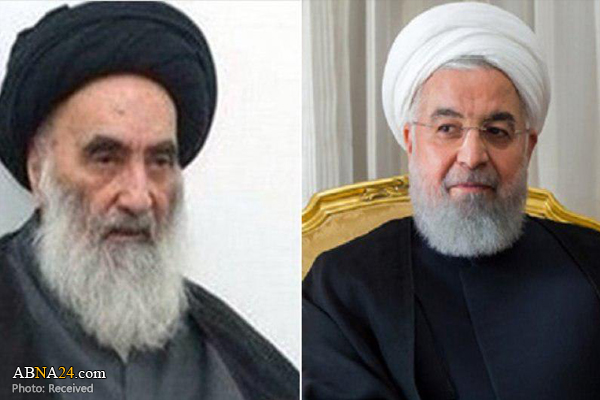  روحانی با آیت الله سیستانی دیدار کرد
