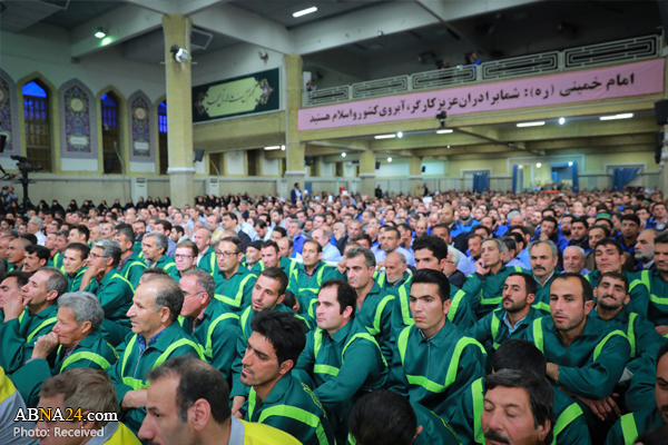 دیدار کارگران سراسر کشور با رهبر انقلاب + خلاصه بیانات