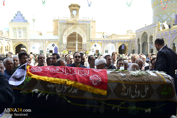 پیکر مادر شهیدان طهرانی‌ مقدم در آستان حضرت عبدالعظیم حسنی(ع) آرام گرفت