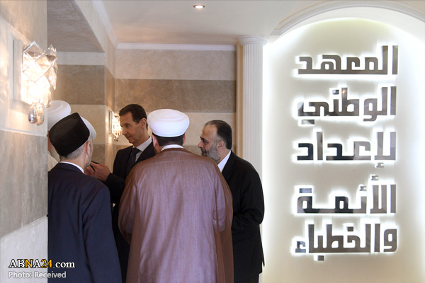 بشار اسد مرکز بین المللی مبارزه با تروریسم را افتتاح کرد + عکس