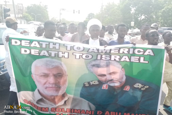 تظاهرات شیعیان نیجریه در محکومیت ترور سردار سلیمانی + تصاویر


