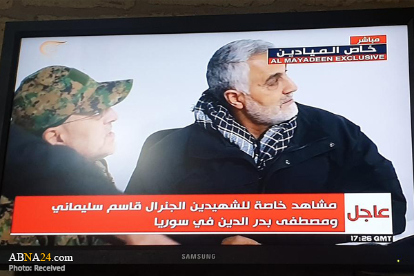 تصاویر دیده نشده از شهید سلیمانی و شهید بدرالدین در جبهه‌های سوریه