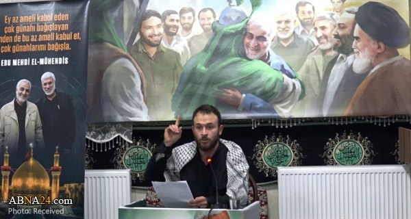 مراسم بزرگداشت سردار شهید سلیمانی و همرزمانش در قیصریه ترکیه + تصاویر
