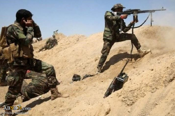 دفع حمله گروه تروریستی داعش توسط نیروهای الحشد الشعبی 