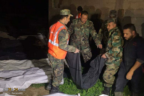 کشف یگ گور جمعی در شرق دمشق