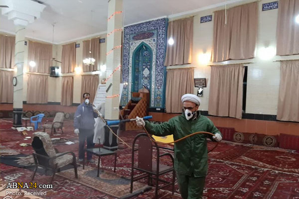 طلاب و روحانیون در خط مقدم مبارزه با کرونا