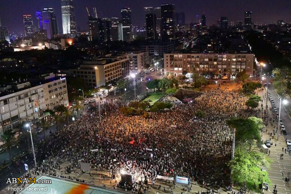 تظاهرات مخالفان طرح الحاق کرانه باختری در پایتخت رژیم صهیونیستی