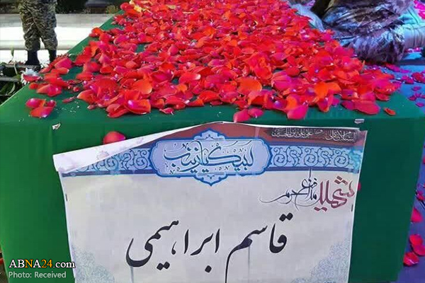 پیکر "قاسم ابراهیمی" شهید مدافع حرم در ورامین تشییع شد
