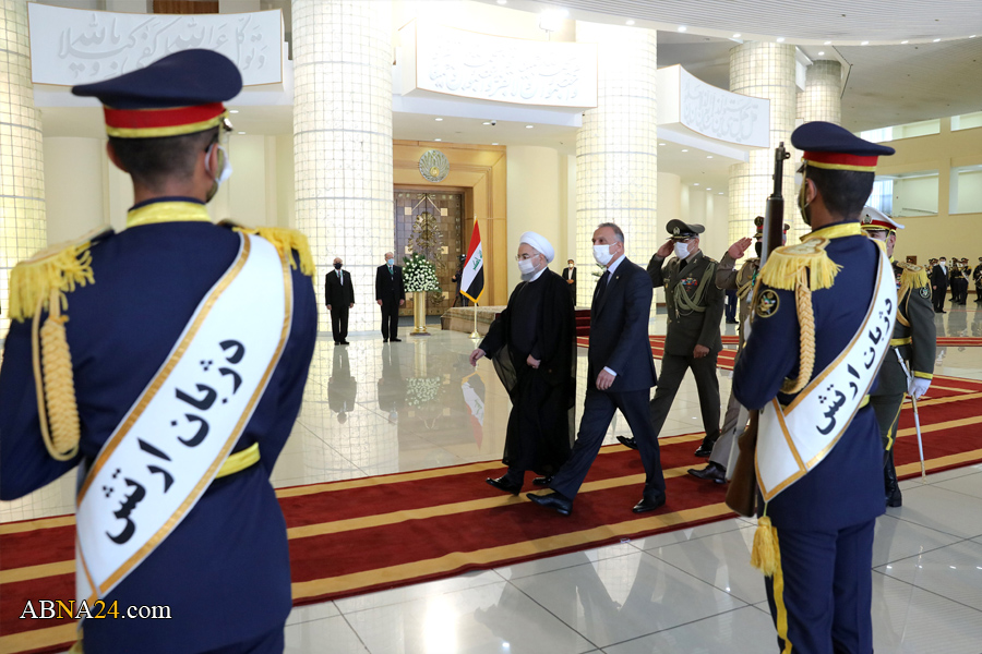 استقبال رسمی روحانی از نخست وزیر عراق + عکس