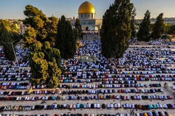 برگزاری نماز عید در مسجد الاقصی با حضور ده‌ها هزار نفر
