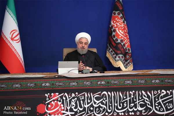 روحانی: ملت ایران با فرهنگ عاشورایی در مقابل توطئه های قدرت‌های بزرگ پیروز شده است