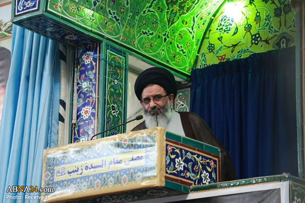 آیت‌الله طباطبایی در نماز جمعه دمشق: وعده انتقام خون حاج قاسم نزدیک است
