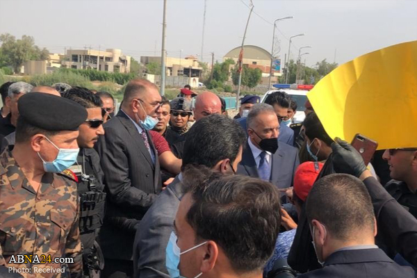 دیدار نخست ‌وزیر عراق با تظاهرکنندگان ناصریه + عکس
