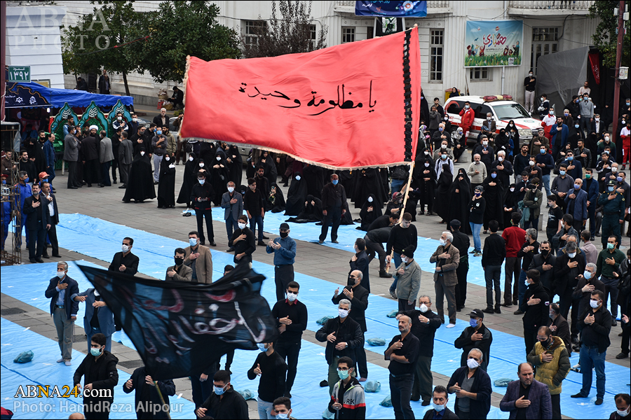 گزارش تصویری/ عزاداری اربعین حسینی(ع) در میدان شهدای ذهاب رشت