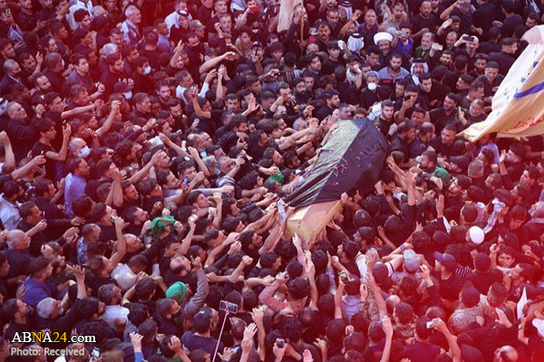 تشییع باشکوه پیکر سید جاسم الطویرجاوی در کربلا + تصاویر