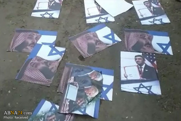 آتش زدن تصاویر بن سلمان در شمال لبنان