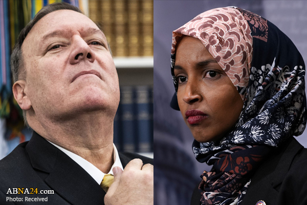 ایلهان عمر: پمپئو یک هیولاست/ تحریم‌های وی هزاران ایرانی را به کام مرگ کشانده است