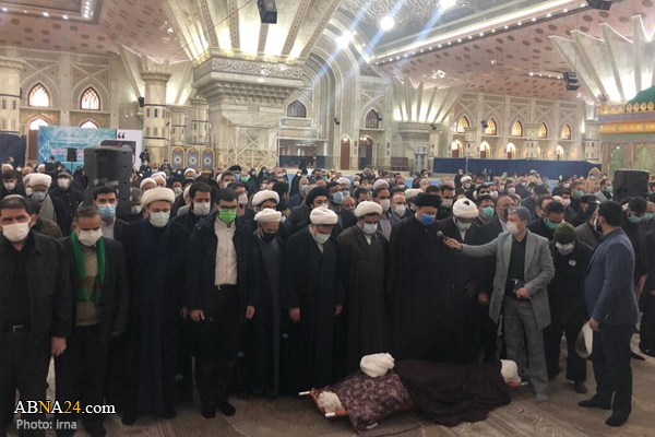 پیکر آیت الله جلالی خمینی به خاک سپرده شد

