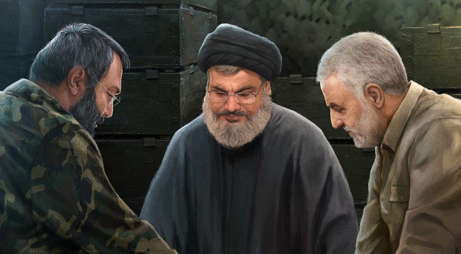 انتشار داستان مصور حاج قاسم از شهید مغنیه و سید حسن نصرالله + عکس
