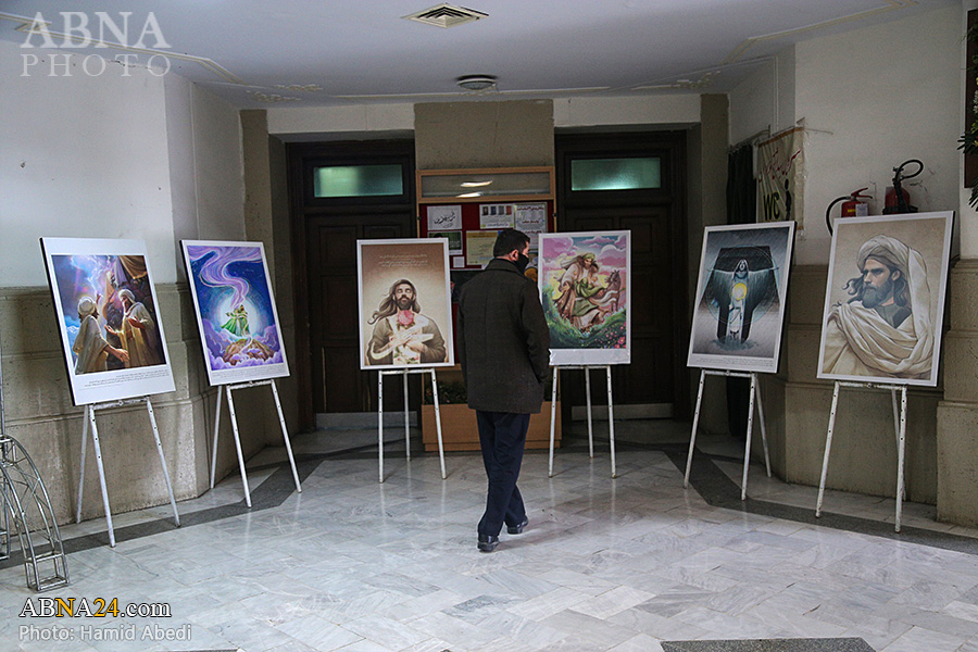 گزارش تصویری/ نمایشگاه آثار هنری همایش بین المللی حضرت ابوطالب(ع)
