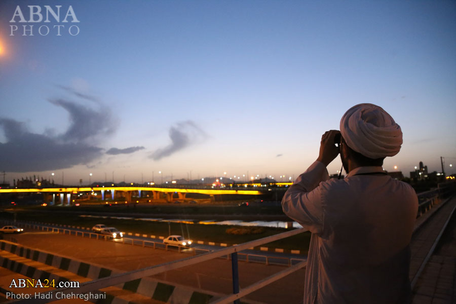 گزارش تصویری/ استهلال هلال ماه مبارک رمضان ۱۴۰۰ در قم