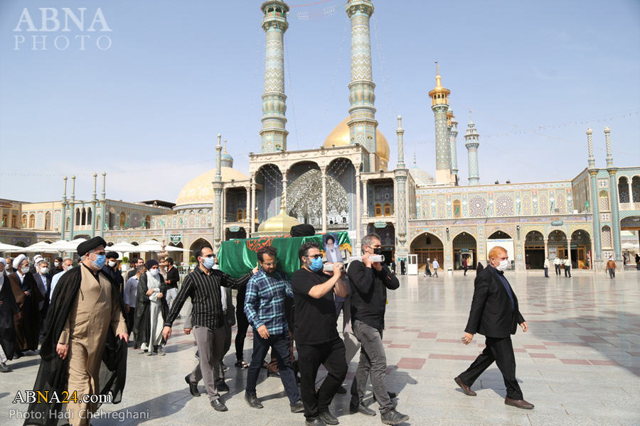 گزارش تصویری/ تشییع پیکر مرحوم آیت‌الله حسینی کاشانی در قم