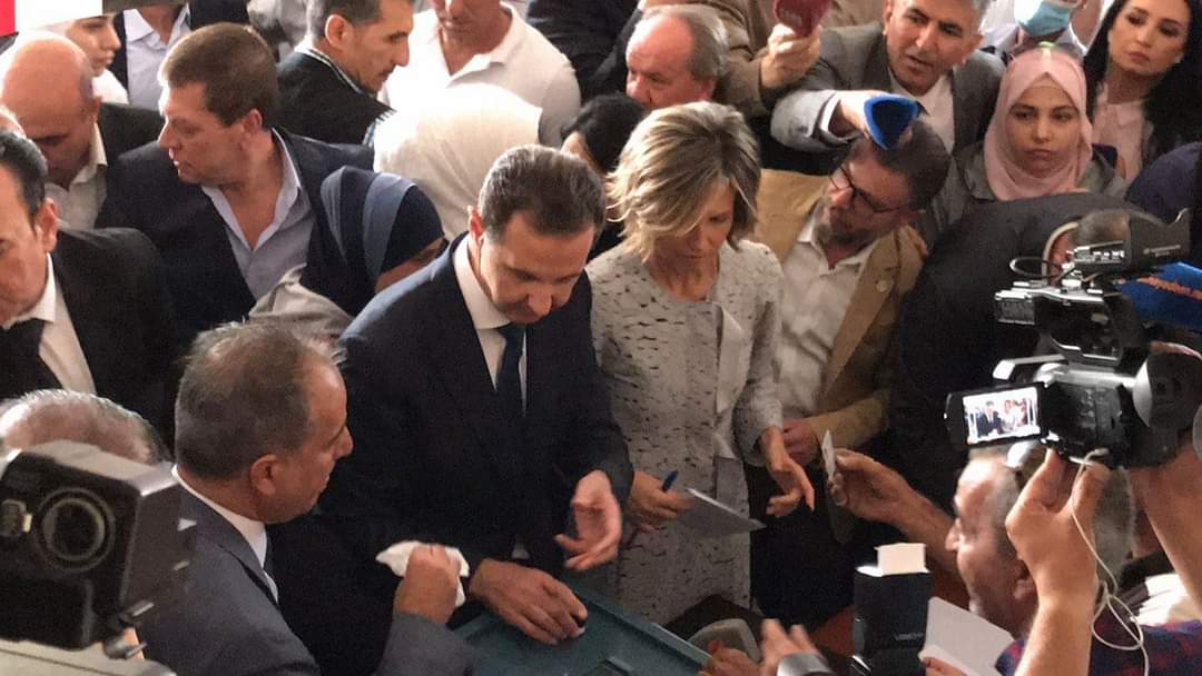 شرکت بشار اسد در انتخابات ریاست جمهوری + عکس