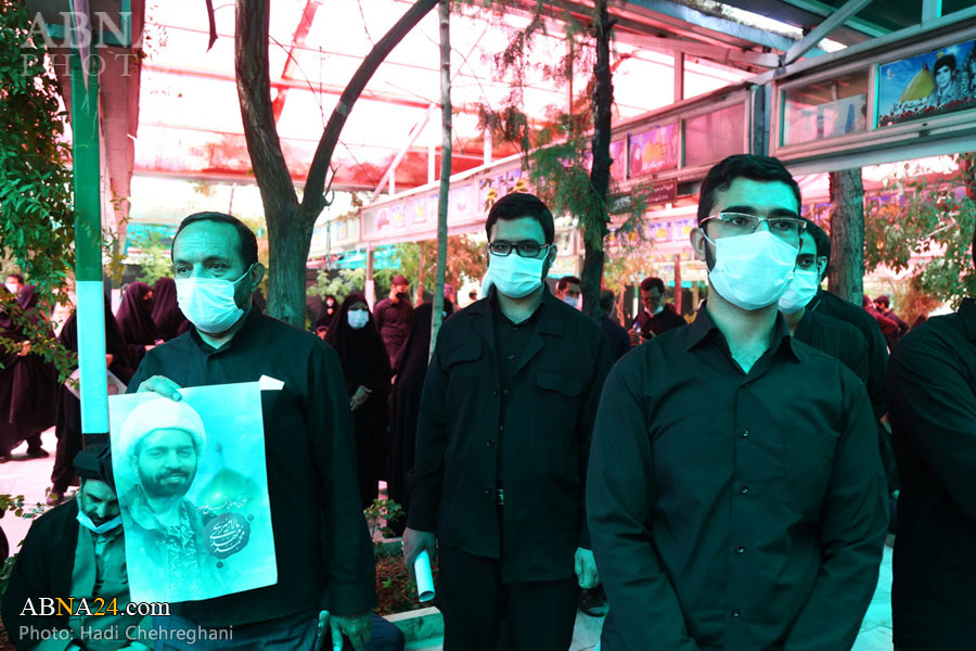 گزارش تصویری/ مراسم تشییع پیکر نخستین شهید روحانی مدافع حرم