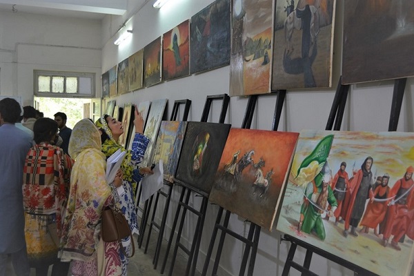 برگزاری نمایشگاه "عرشیان در سرزمین کربلا" در پیشاور