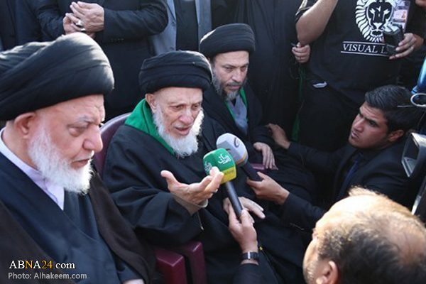 گزارش تصویری/ تصاویری از مرحوم آیت‌الله سید محمد سعید حکیم