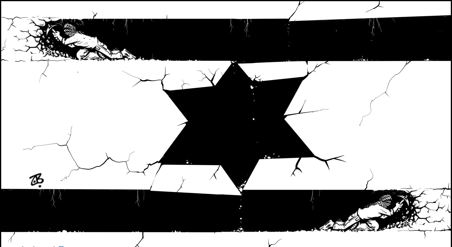 کاریکاتور/ حفر تونل در زندان فوق امنیتی رژیم صهیونیستی 