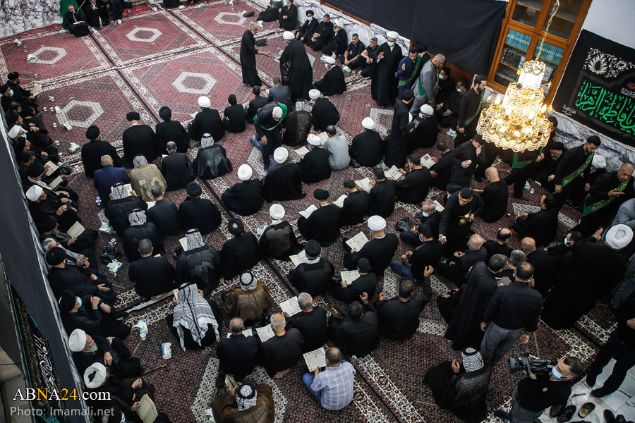 گزارش تصویری/ مراسم بزرگداشت آیت‌الله سید محمد سعید حکیم در حرم امام علی(ع)