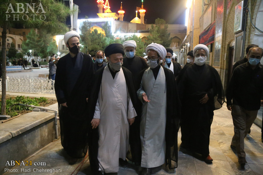 گزارش تصویری/ مراسم بزرگداشت آیت‌الله سید محمد سعید حکیم از سوی رهبر انقلاب در قم
