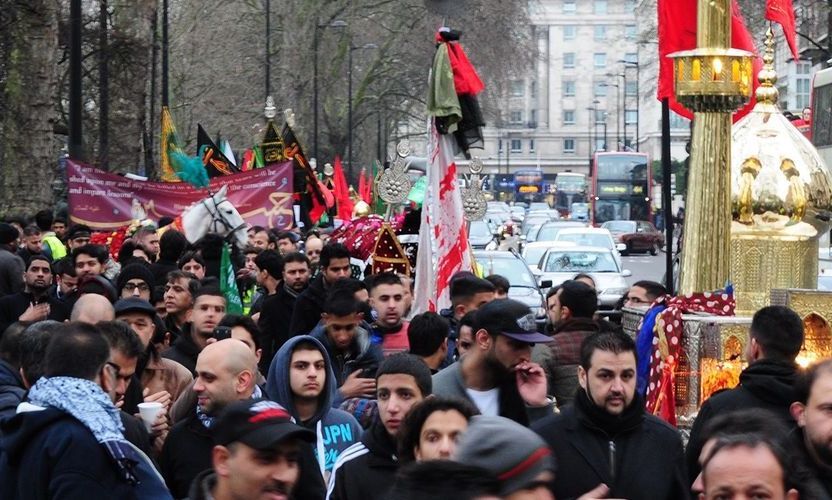 راهپیمایی شکوهمند اربعین حسینی (ع) در مرکز لندن برگزار شد