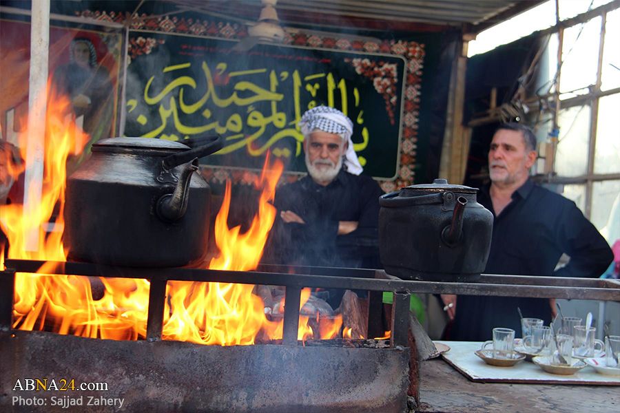 گزارش تصوری/ پیاده روی زائران اربعین حسینی در مسیر کربلا به نجف از دریچه دوربین ابنا (1)