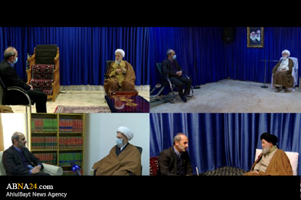 ویدیو/ دیدار رئیس رسانه ملی با مراجع عظام تقلید