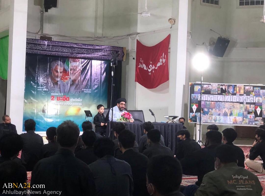  مراسم گراميداشت دومين سالگرد فرماندهان مقاومت در شهر "ناخان سيتامارات" تايلند + عکس