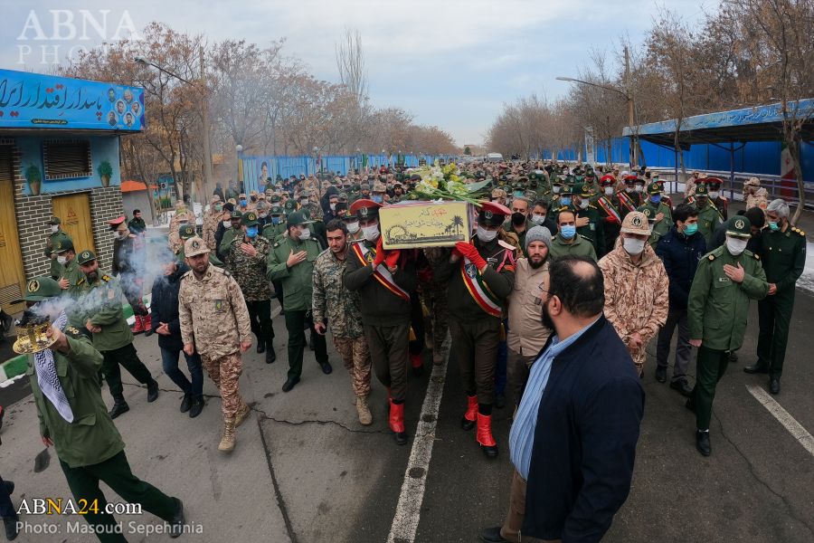 گزارش تصویری/ مراسم استقبال از پیکر ۳ شهید گمنام در تبریز