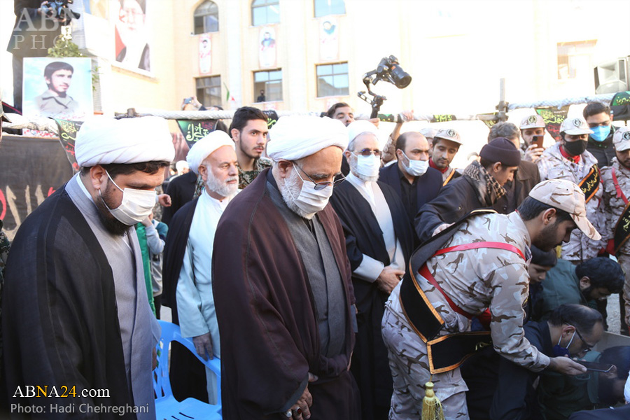 گزارش تصویری/ تشییع و تدفین پیکر شهدای گمنام در "مدرسه علمیه فاطمی"