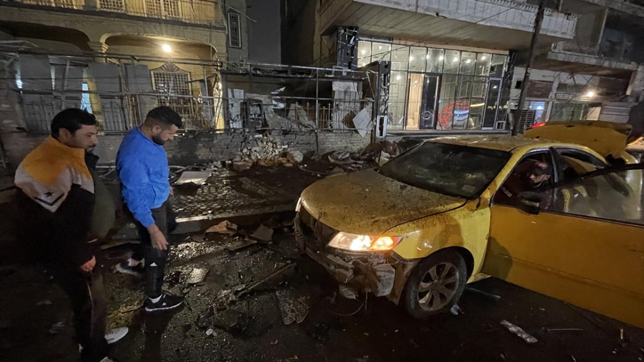 انفجار بمب مقابل یک بانک در بغداد + تصاویر