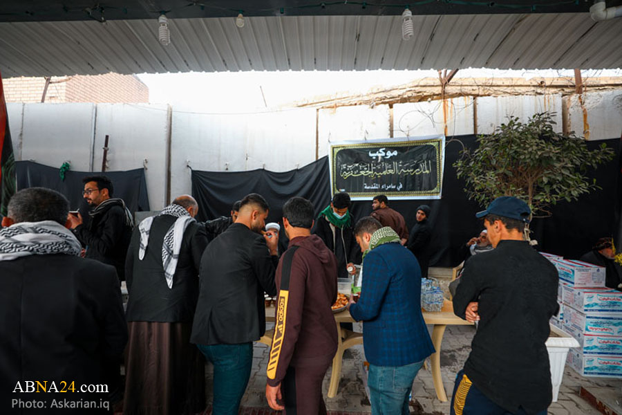 عکس خبری/ خدمت رسانی موکب ها به عزاداران در حرم امامین عسکریین(ع)