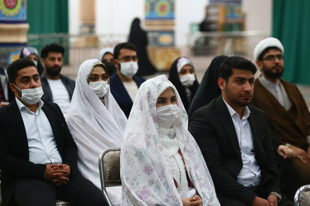 گزارش تصویری/ مراسم پیوند فیروزه‌‎ای در مسجد مقدس جمکران