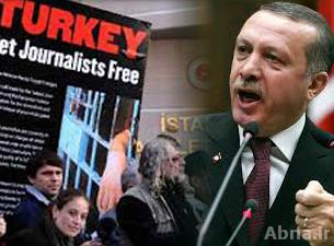 أردوغان وحاشيته يضغطون على وسائل الإعلام والصحافيين، لمنعهم من انتقاد سياساته.