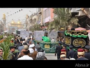 بالصور / تشييع رمزي مهيب لنعش «آية الله السيد محمد باقر الصدر» في الكاظمية المقدسة