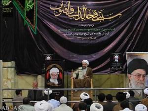 بالصور / مجلس فاتحة علی روح «العلامة الفضلي» في مرقد السيدة معصومة (ع) - 2؛