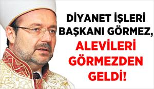 Görmez, Alevileri görmezden geldi